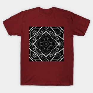 Black and white geometric T-Shirt